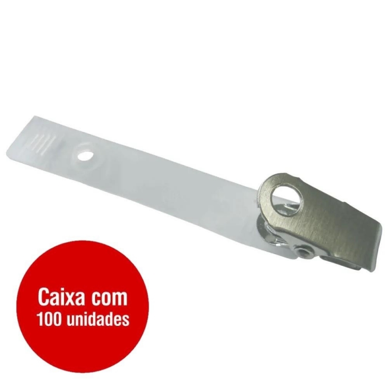 Presilha para Crachá Valor Jardins - Clips Jacaré para Crachá