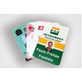 fabricante de crachá para funcionários preço Jardim Everest